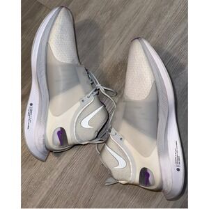 Nike Zoom Pegasus Turbo Shield Womens 9.5 Gray Purple Running Shoes AR4347-002